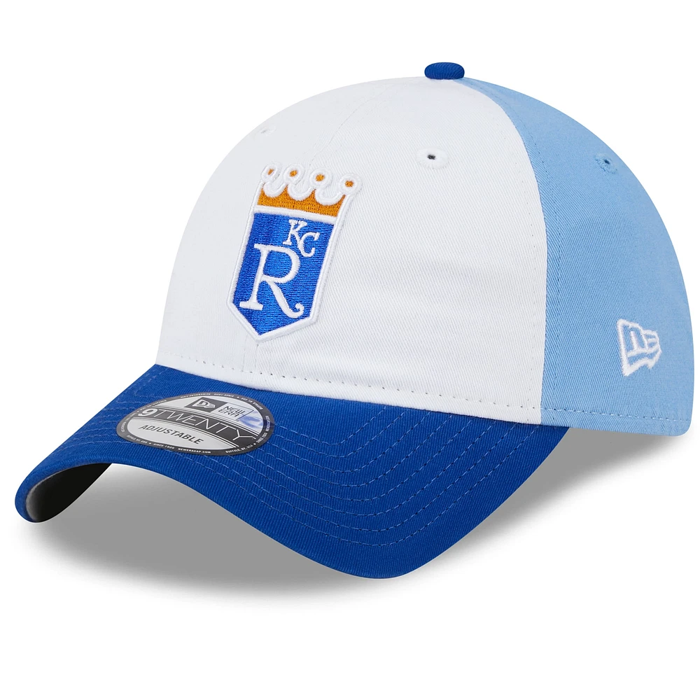 Men's New Era  White Kansas City Royals 2025 Batting Practice 9TWENTY Adjustable Hat