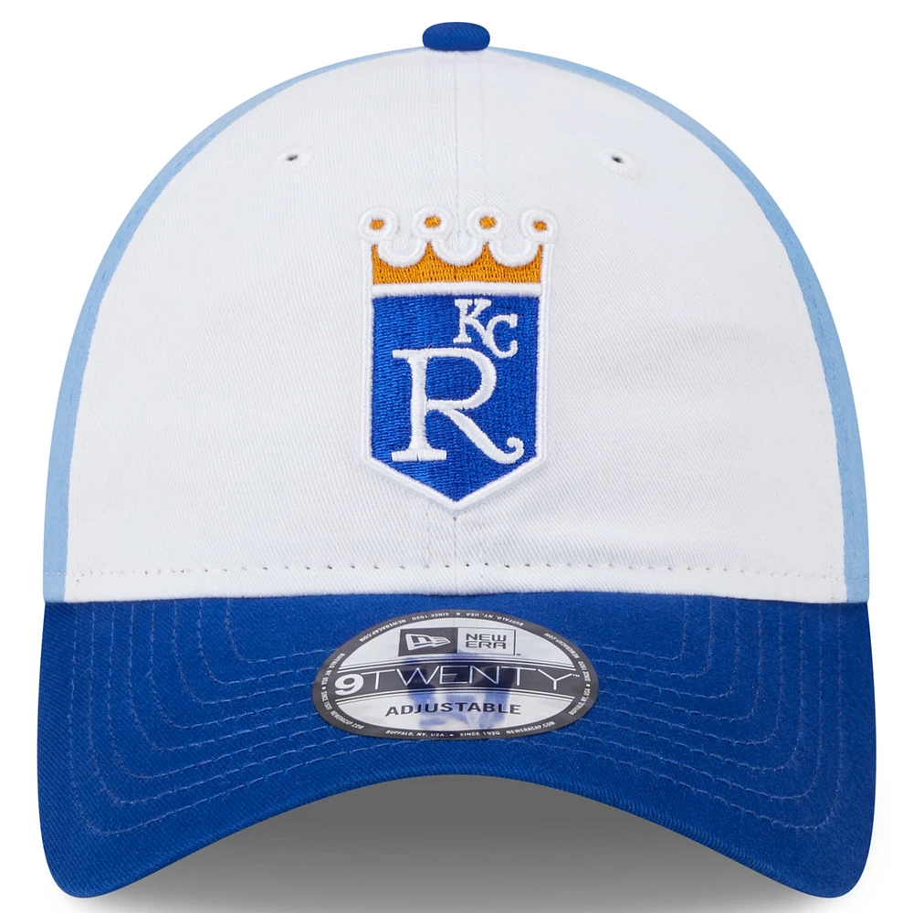 Men's New Era  White Kansas City Royals 2025 Batting Practice 9TWENTY Adjustable Hat