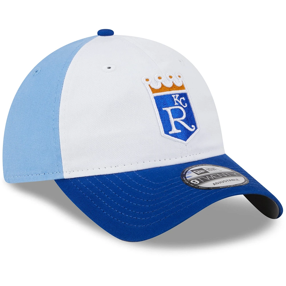 Men's New Era  White Kansas City Royals 2025 Batting Practice 9TWENTY Adjustable Hat