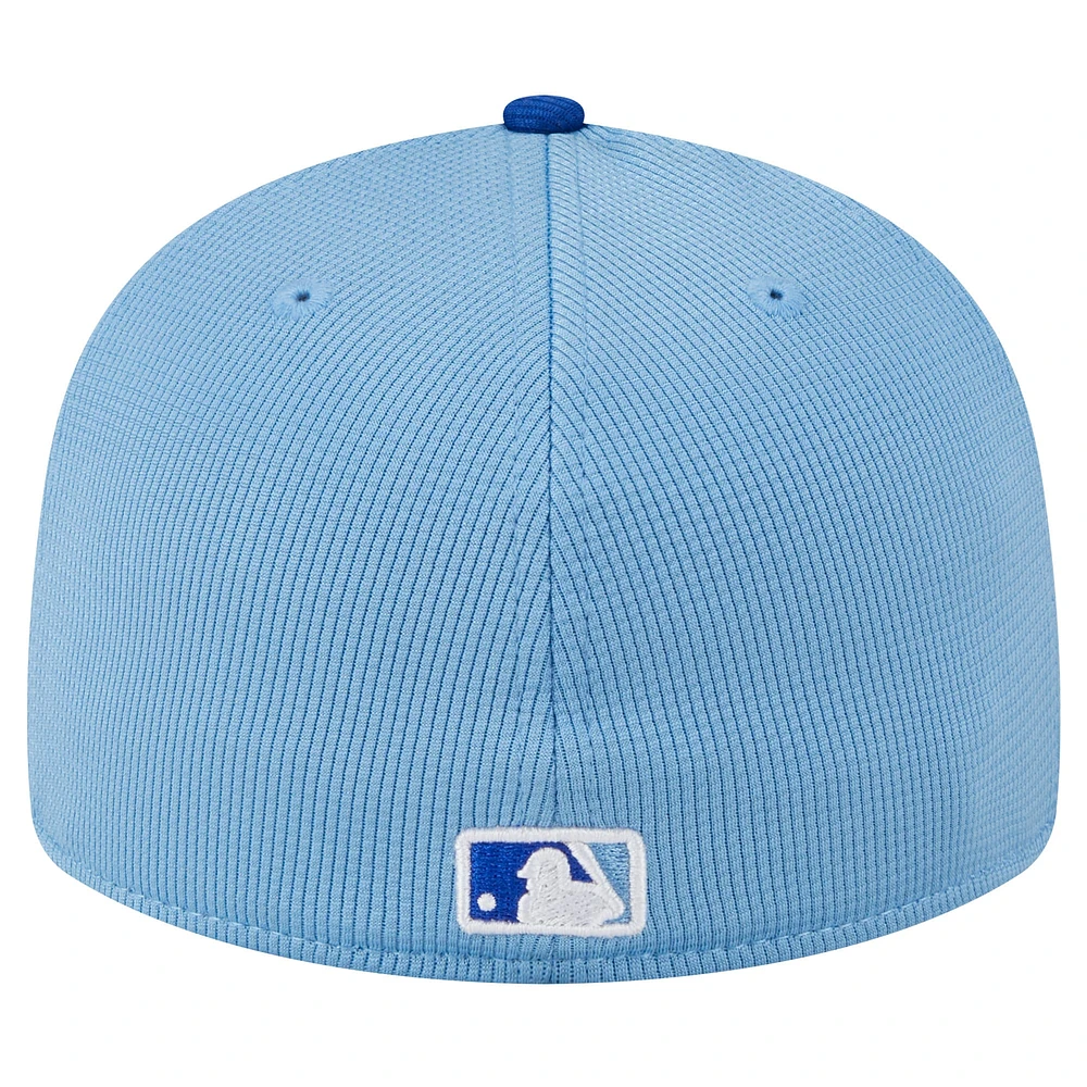 Men's New Era  White Kansas City Royals 2025 Batting Practice Low Profile 59FIFTY Fitted Hat