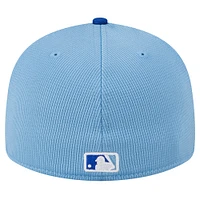 Men's New Era  White Kansas City Royals 2025 Batting Practice Low Profile 59FIFTY Fitted Hat