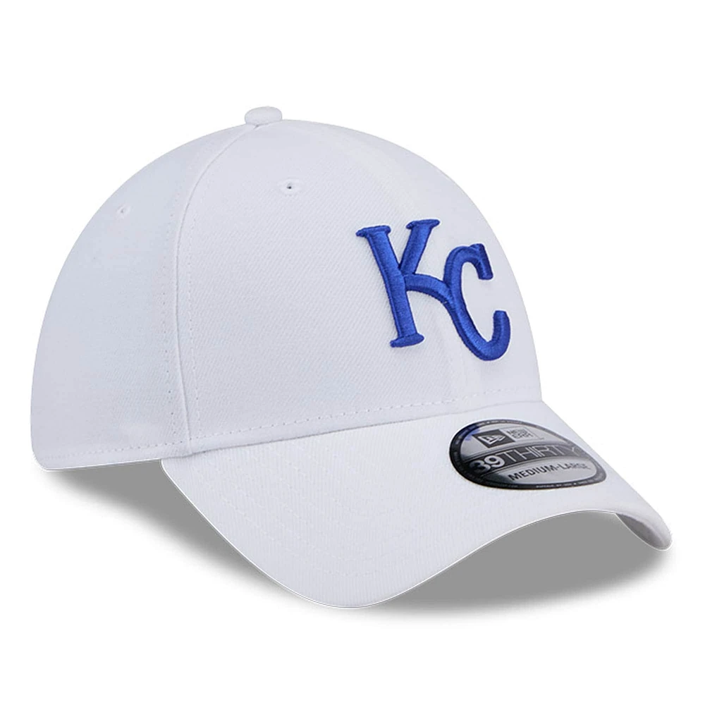 Men's New Era White Kansas City Royals 39THIRTY Flex Hat