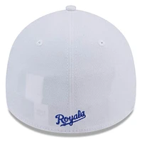 Men's New Era White Kansas City Royals 39THIRTY Flex Hat