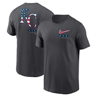 T-shirt anthracite Kansas City Royals Americana Nike pour homme