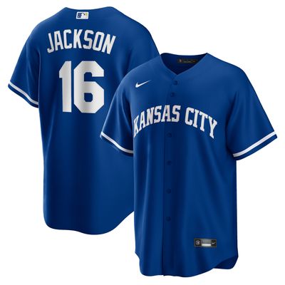 Men's Nike Bo Jackson Royal Kansas City Royals Alternate Cooperstown Collection Replica Player Jersey