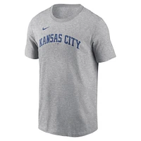 Men's Nike Bobby Witt Jr. Gray Kansas City Royals Fuse Name & Number T-Shirt
