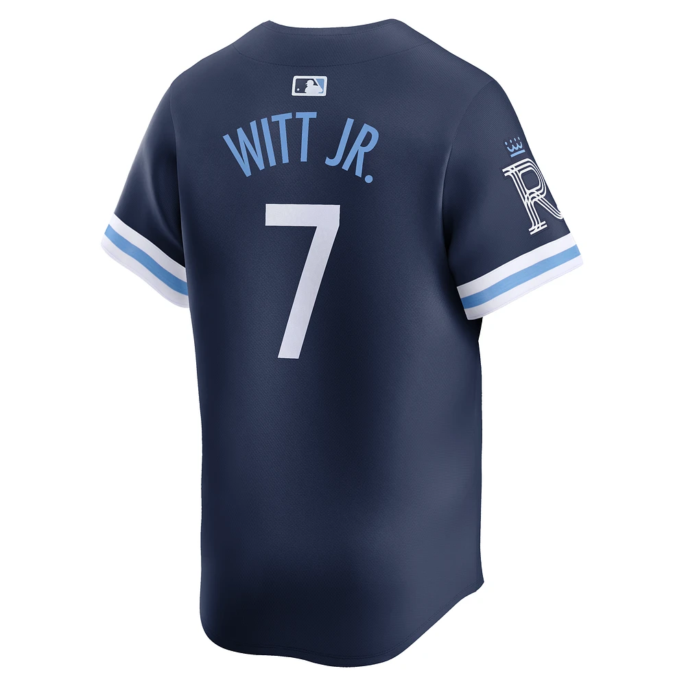 Maillot Nike Bobby Witt Jr. bleu marine pour homme des Royals de Kansas City Connect Limited