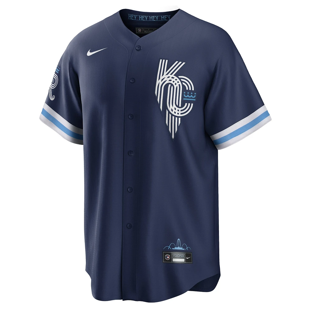 Men's Nike Bobby Witt Jr. Navy Kansas City Royals Connect Replica Player Jersey