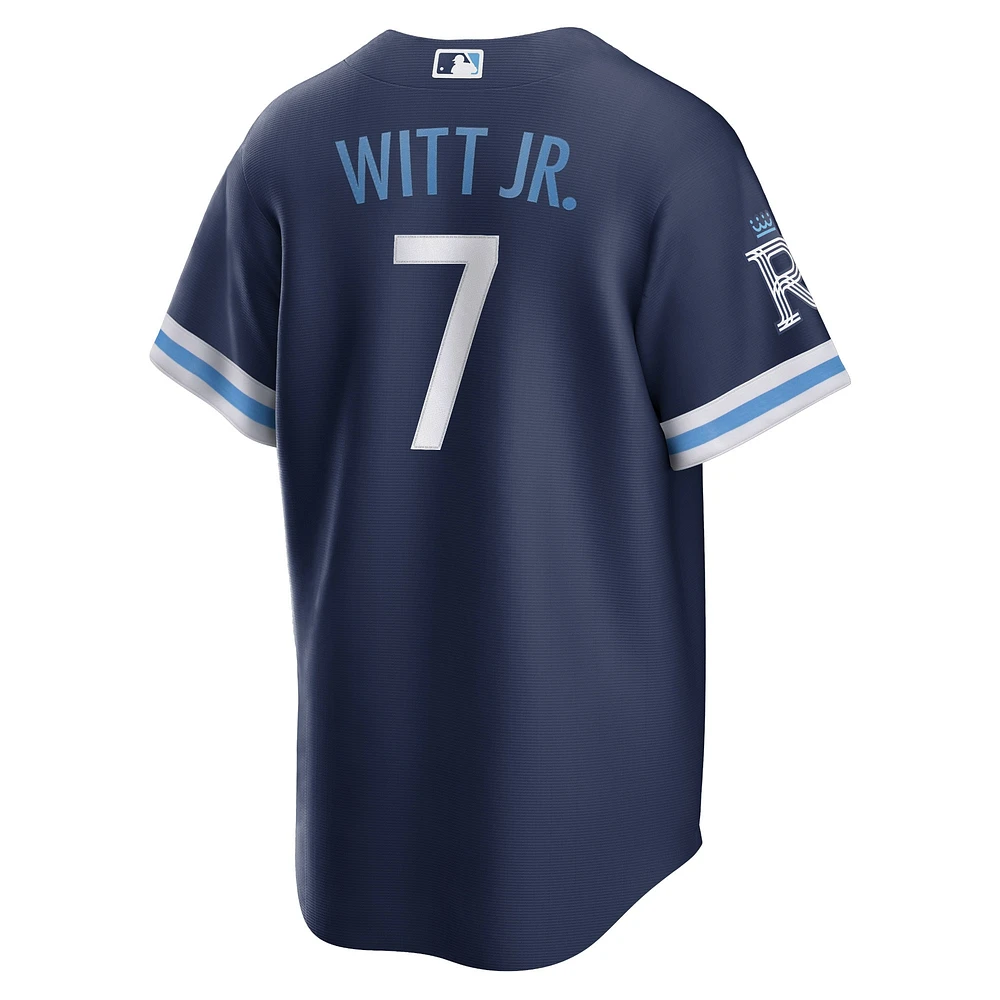 Men's Nike Bobby Witt Jr. Navy Kansas City Royals Connect Replica Player Jersey