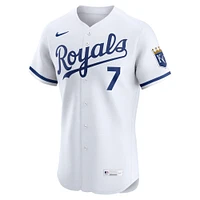 Maillot Nike Bobby Witt Jr. blanc pour homme, domicile élite des Royals de Kansas City