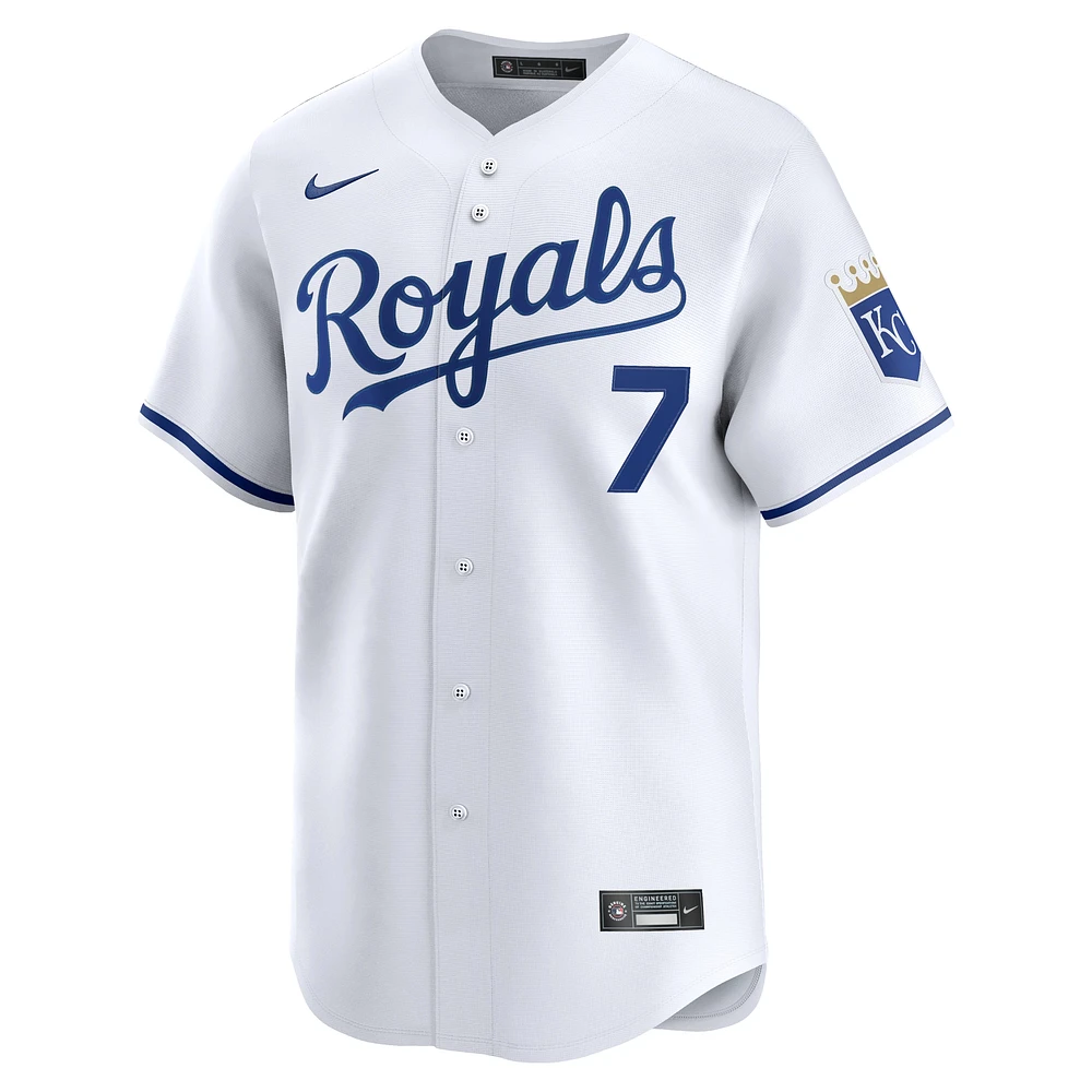 Men's Nike Bobby Witt Jr. White Kansas City Royals Home Limited Player Jersey