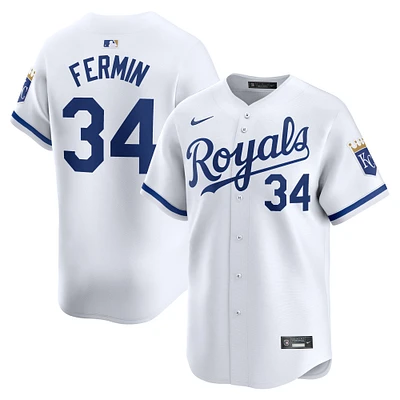 Men's Nike Freddy Fermin White Kansas City Royals Home Limited Player Jersey