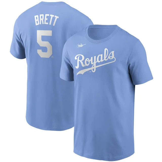 Men's Nike Andrew Benintendi Gray Kansas City Royals Name & Number T-Shirt