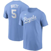 Men's Kansas City Royals George Brett 5 2022-23 Powder Blue Jersey