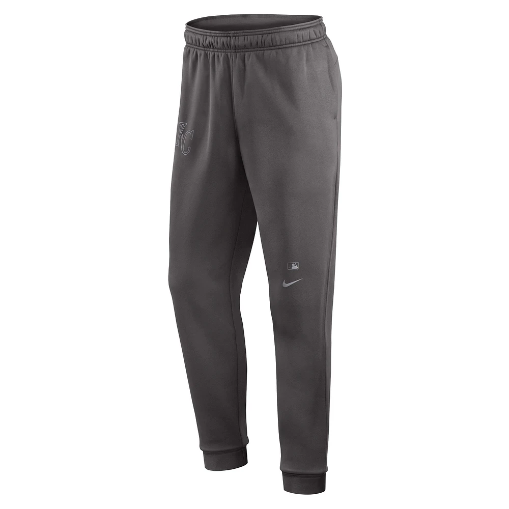 Pantalon de performance Nike pour hommes, gris, Kansas City Royals Authentic Collection Travel Player