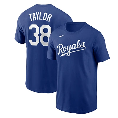 T-shirt Nike Josh Taylor Royal Kansas City Royals avec nom et numéro pour homme