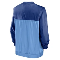 Men's Nike Light Blue/Royal Kansas City Royals Cooperstown Collection V-Neck Pullover Windbreaker