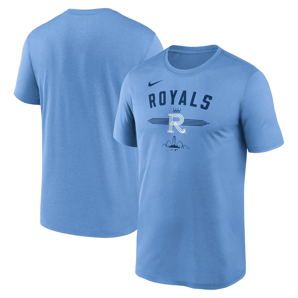 T-shirt Nike bleu clair Kansas City Royals Connect Legend Performance pour homme