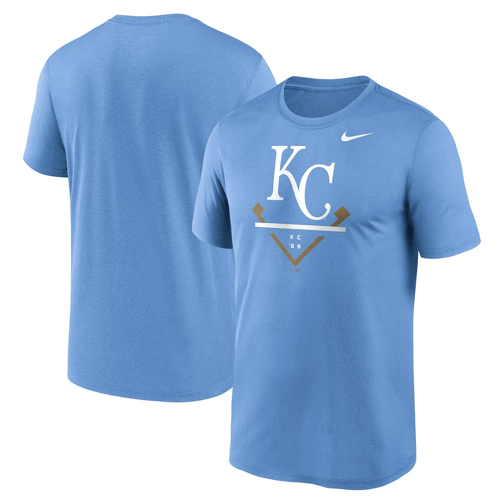 T-shirt Nike bleu clair Kansas City Royals Icon Legend Performance pour homme