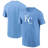 T-shirt Nike bleu clair avec grand logo Kansas City Royals pour homme