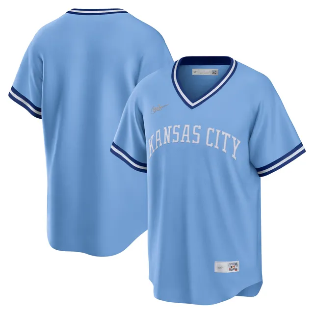 Men's Nike Ozzie Smith St. Louis Cardinals Cooperstown Collection Light Blue  Jersey