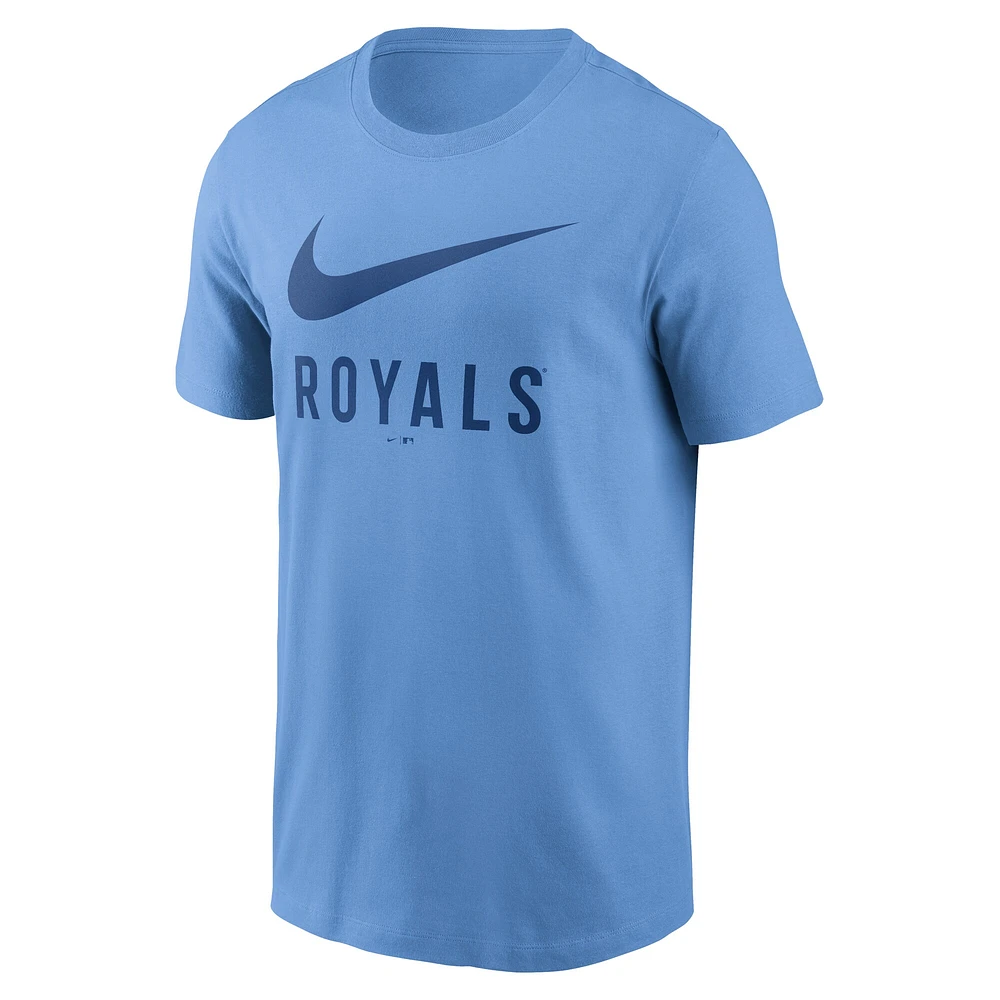 Men's Nike Light Blue Kansas City Royals Swoosh T-Shirt