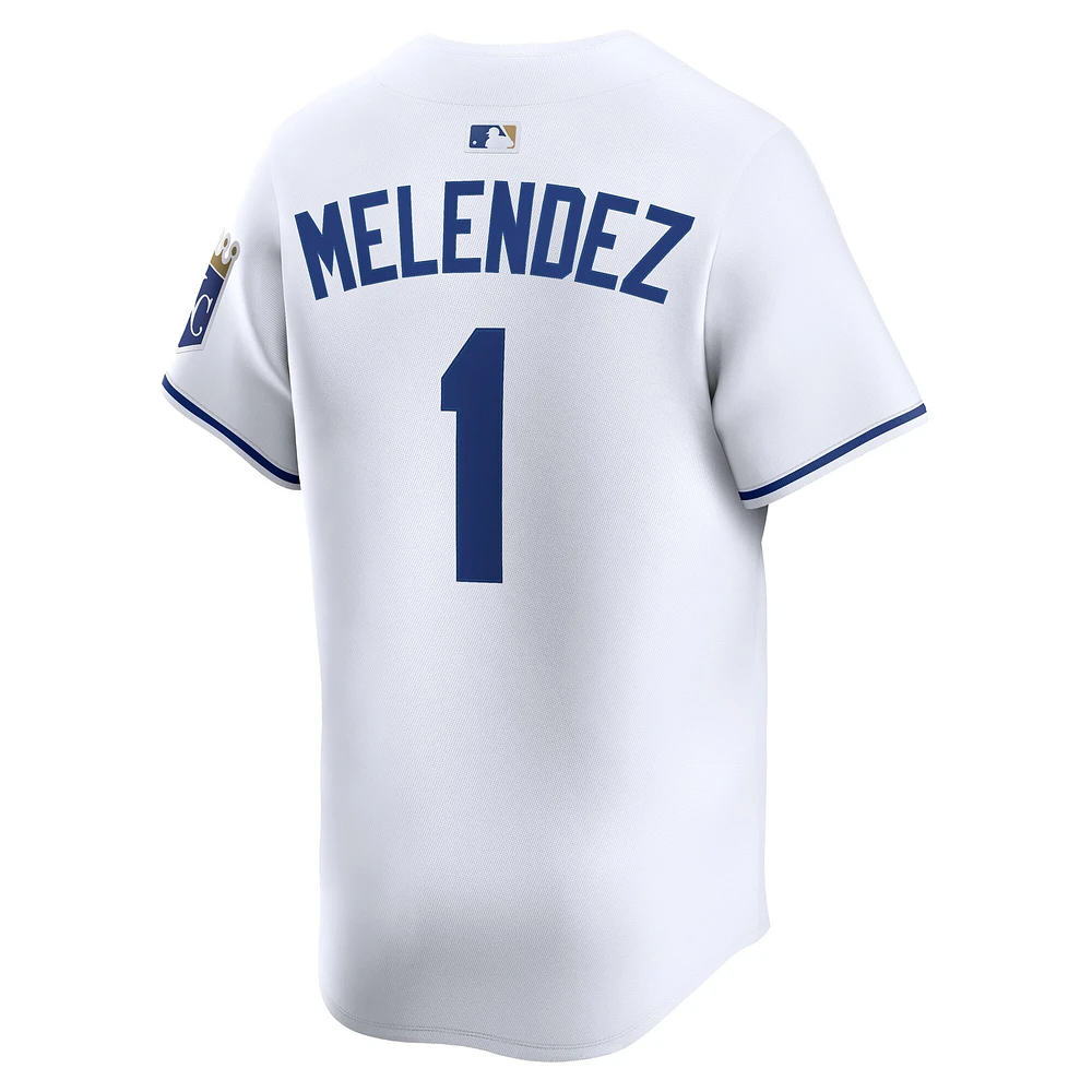 Men's Nike MJ Melendez White Kansas City Royals Home Limited Player Jersey