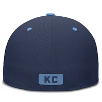 Casquette Nike City Connect Performance ajustée bleu marine/bleu Kansas Royals pour homme