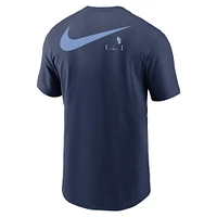 T-shirt Nike bleu marine Kansas City Royals 2-Hit Speed ​​City Connect pour homme