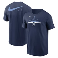 T-shirt Nike bleu marine Kansas City Royals 2-Hit Speed ​​City Connect pour homme