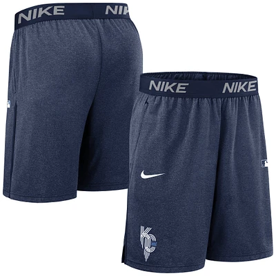 Men's Nike  Navy Kansas City Royals Authentic Collection Connect Performance Knit Shorts