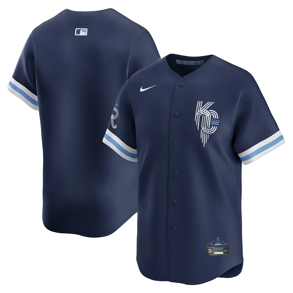 Maillot Nike pour hommes, bleu marine, Kansas City Royals, Connect Limited