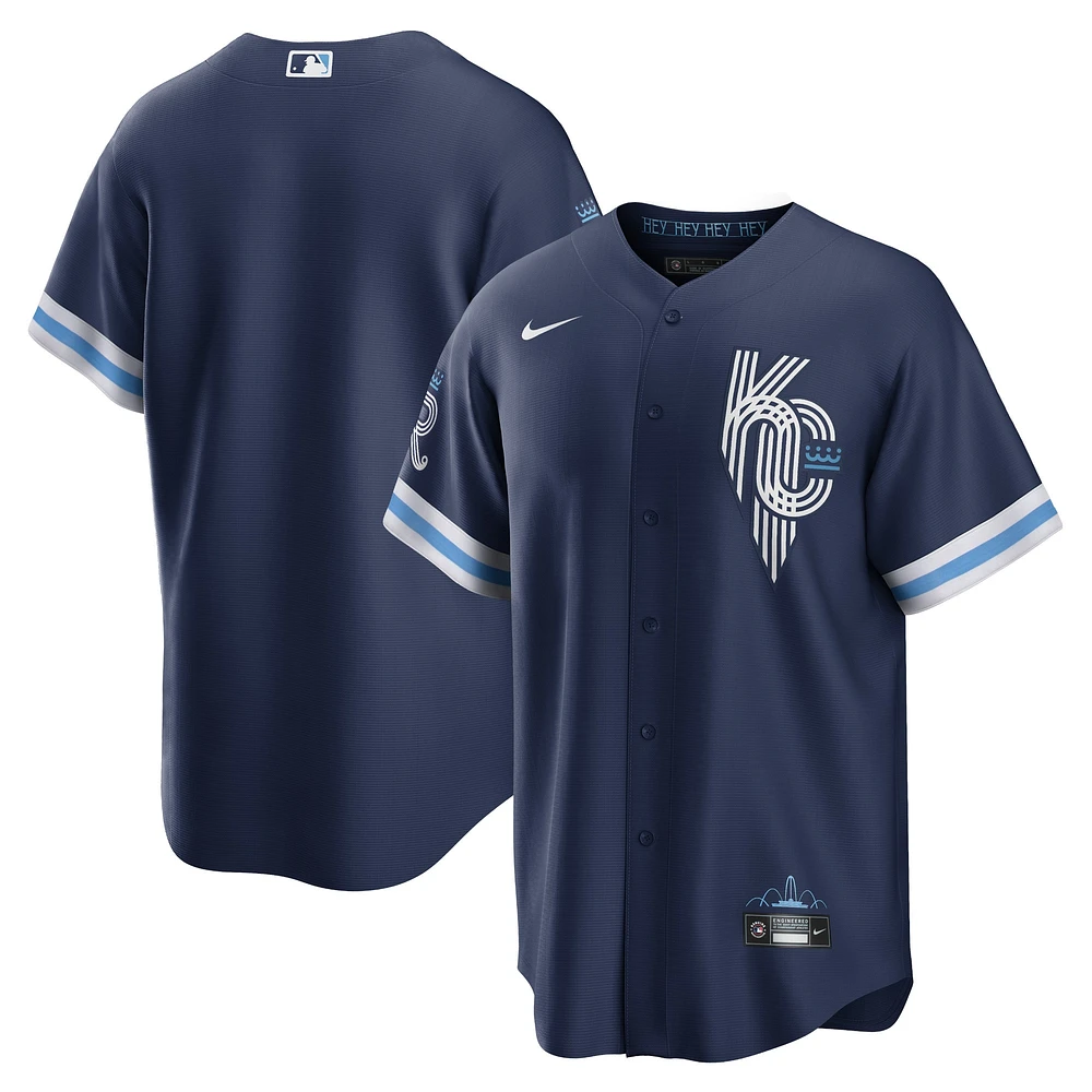 Maillot Nike bleu marine Kansas City Royals Connect Replica pour homme