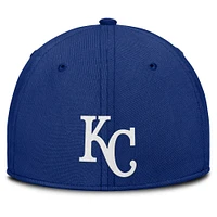 Casquette Nike Performance Flex Rise Swoosh bleu royal/bleu clair pour homme des Kansas City Royals