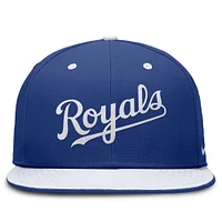Casquette ajustée bicolore True Primetime Kansas City Royals Nike Royal/White pour homme