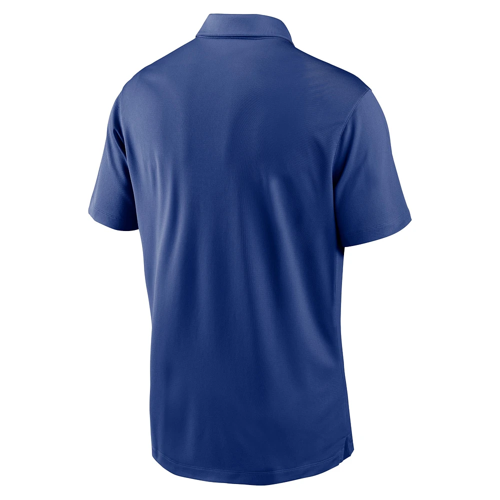 Polo Nike Royal Kansas City Royals Agility Performance pour Homme