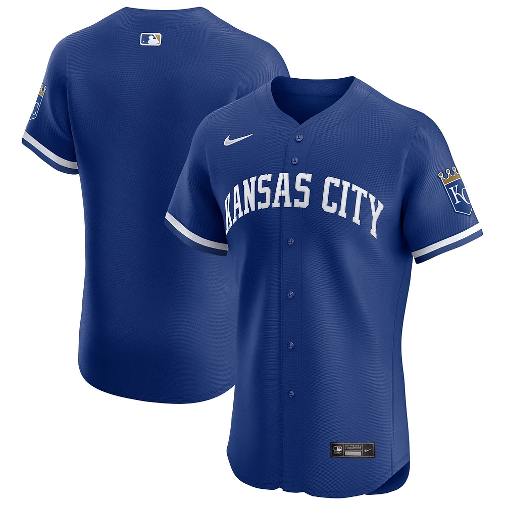 Maillot Nike Royal Kansas City Royals Alternate Vapor Premier Elite Patch pour homme