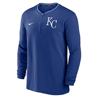 Men's Nike Royal Kansas City Royals Authentic Collection Performance Half-Zip Top