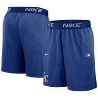 Short en tricot Nike Royal Kansas City Royals Authentic Collection Performance pour homme
