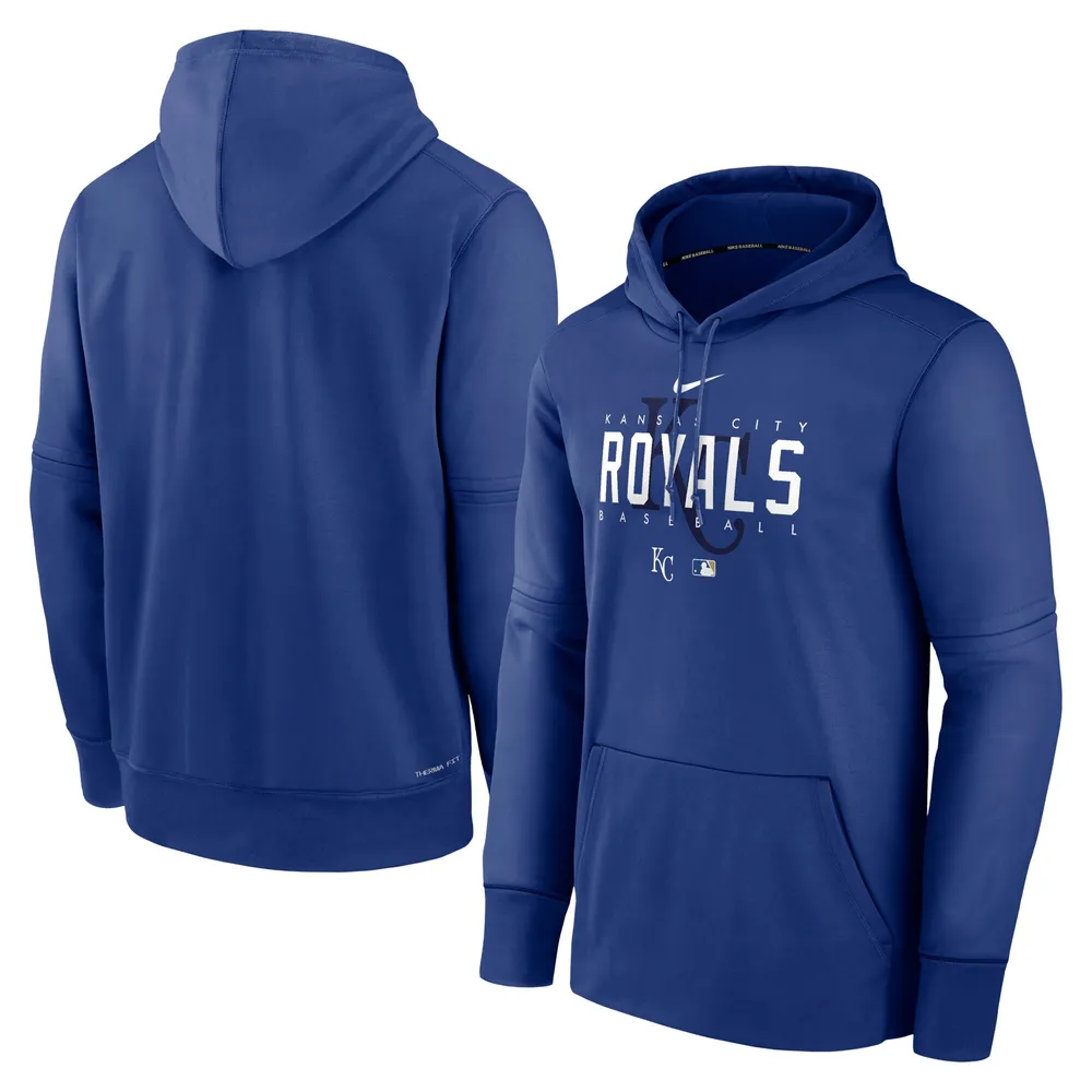Lids Kansas City Royals Nike Authentic Collection Pregame Performance  Pullover Hoodie - Royal
