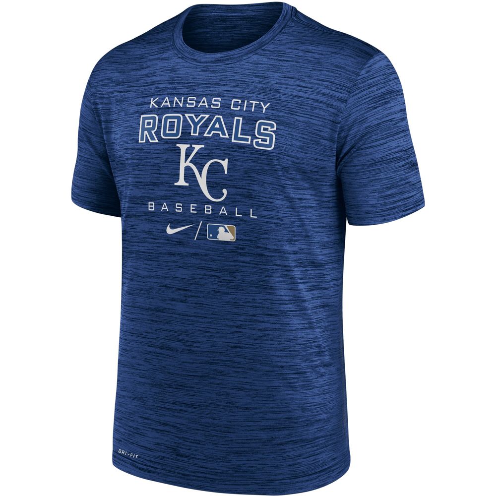 Men's Nike Royal Kansas City Royals Authentic Collection Velocity Practice Performance T-Shirt