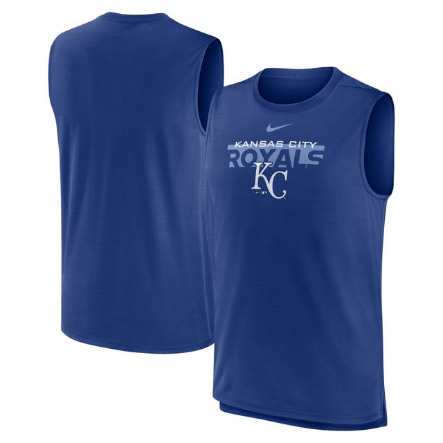 Débardeur musculaire Nike Royal Kansas City Royals Knockout Stack Exceed Performance pour homme