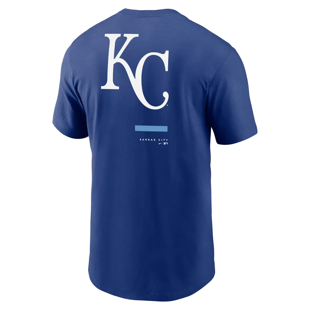 T-shirt Nike Royal Kansas City Royals Over The Shoulder pour homme