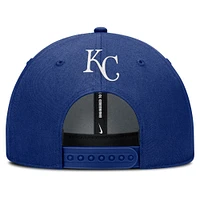 Casquette ajustable Nike Royal Kansas City Royals Rise Gaberdine pour homme