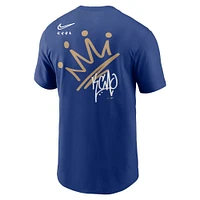Men's Nike Royal Kansas City Royals Wordmark Local Team T-Shirt