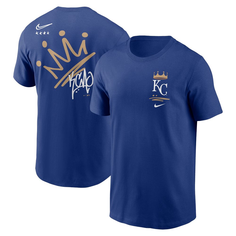 Nike Men's Nike Royal Kansas City Royals Wordmark Local Team T-Shirt
