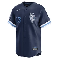 Men's Nike Salvador Perez Navy Kansas City Royals Connect Limited Jersey