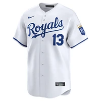 Men's Nike Salvador Perez White Kansas City Royals Home Limited Player Jersey