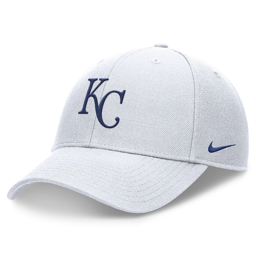 Men's Nike White Kansas City Royals Club Performance Adjustable Hat
