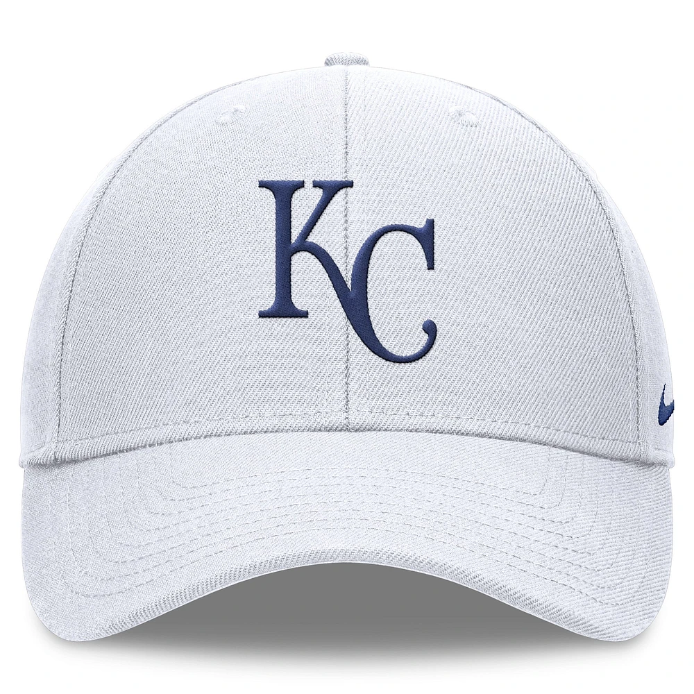 Men's Nike White Kansas City Royals Club Performance Adjustable Hat